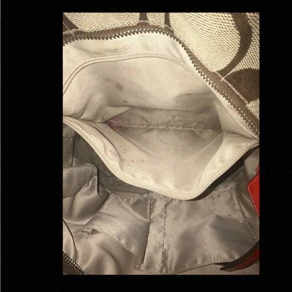 Authentic VINTAGE Coach brown and Pink Tote Bag - Picture 8 of 9